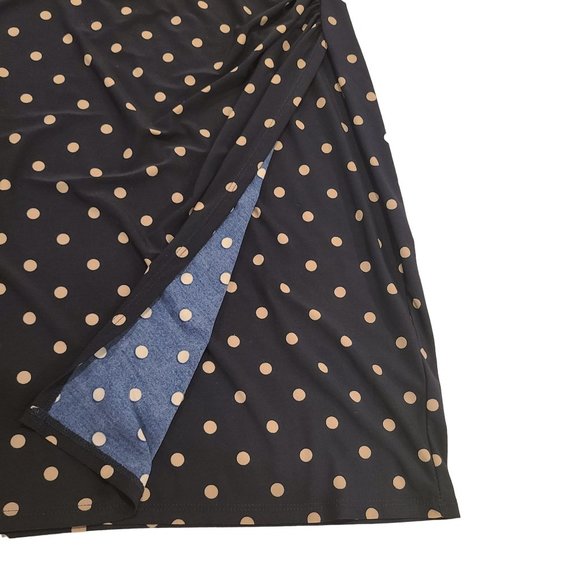 Lauren Ralph Lauren Polka Dot Faux Wrap Womens Size 16P - Picture 4 of 9
